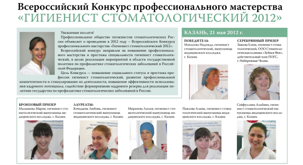 Гигиенист стоматологический. Лучший по профессии - 2012